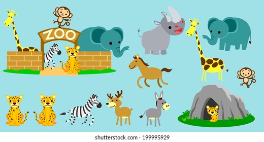 Cute zoo love learning.