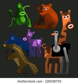 cute zoo set