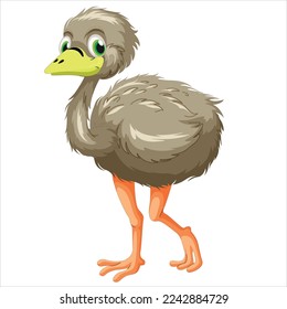 cute,beautiful, baby ducky bird vector illustration