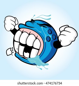 Cute-blue-bowling-ball-vector