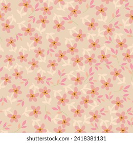Cute,ditsy seamless, print, floral pattern, conversational, pattern, colorful doodle flowers, hand drawn florals textile, fabric, clothing, tshirt, wallpaper, packaging, sweatshirt, kids, girls, women