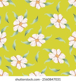 Cute,ditsy seamless, print, floral pattern, conversational, pattern, colorful doodle flowers, hand drawn florals textile, fabric, clothing, tshirt, wallpaper, packaging, sweatshirt, kids, girls, women