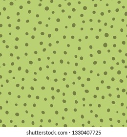Cutegreen seamless pattern Hand drawn wallpaper polka dot childish ornament Abstract geometric seamless background green weallpaper organic design Vector illustration Fabric cloth design.
