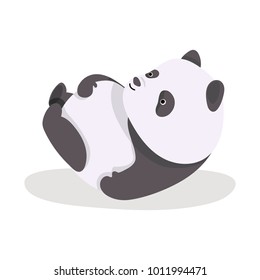Cutepanda Vector illustration.Fun zoo. Illustration of cute panda.
