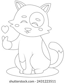 Cute,simple and funny cat coloring pages for kids,childrens and adults.I will convert anything for you by using Illustration.I can draw line art,vector,business card,coloring book page etc.