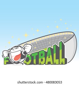 Cute-Soccer-Ball-With-Stadium