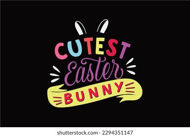 Diseño de camiseta de la BUNNY de la BASURA DE Pascua CUTEST