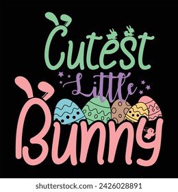 CUTEST LITTLE BUNNY  ESTER DAY T-SHIRT DESIGN,
