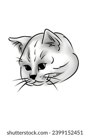 The cutest little cat design.