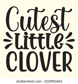  Cutest Little Clover t shirt designs vector file 