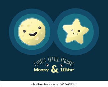Cutest little figures. Moon & Lil'star