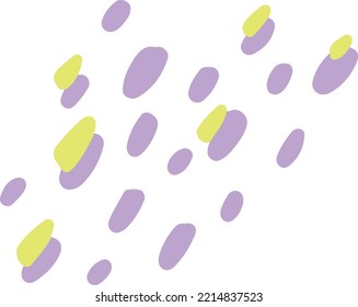 Cutey puntos ilustra de forma orgánica abstracta