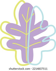 Cutey Plant Abstract Organic Shape Illustration