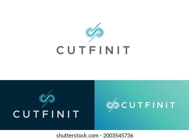 CutFinit logo is a high-quality vectorized art. all the layers are well-organized and appropriately named.