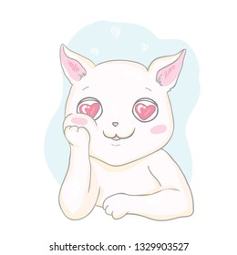 cuti kitty,vector, cat illustration.