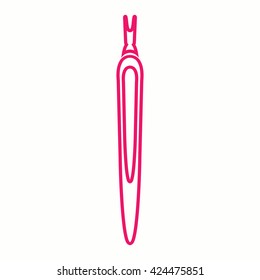 cuticle manicure tool pink icon