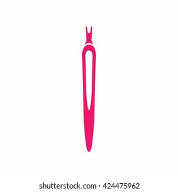cuticle manicure tool pink icon