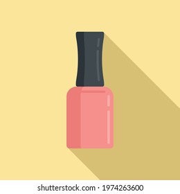 Cuticle nail polish icon. Flat illustration of cuticle nail polish vector icon for web design