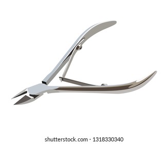 cuticle nipper realistic vector illustration isolated