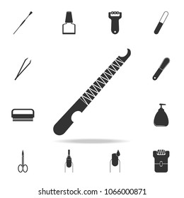 cuticle removal tool icon. Detailed set of Beauty salon icons. Premium quality graphic design icon. One of the collection icons for websites, web design, mobile app on white background