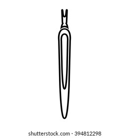 cuticle tool thin line icon