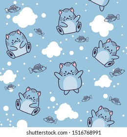 Cutie animals vector pattern design.