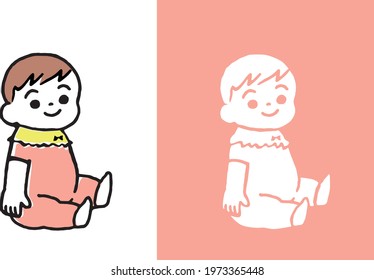 cutie baby color back ground