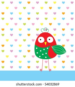 cutie bird doodle