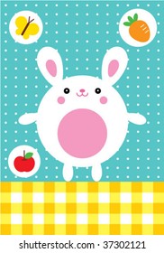 cutie bunny card