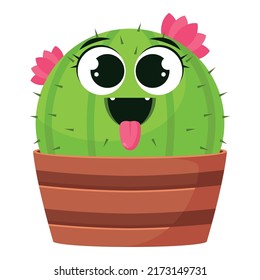 Cutie the Cactus In a Pot