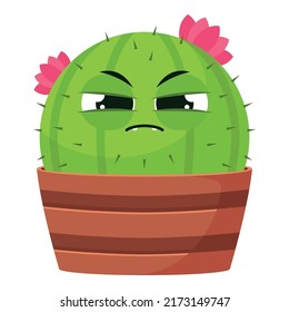 Cutie the Cactus In a Pot