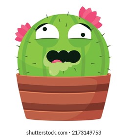 Cutie the Cactus In a Pot