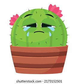 Cutie the Cactus In a Pot