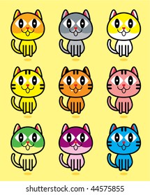 cutie cat cartoon collection