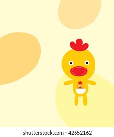 cutie chick greeting card