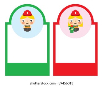 cutie fire boy and girl tag