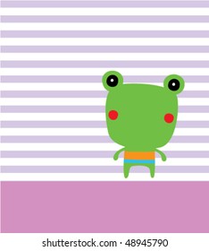 cutie frog greeting