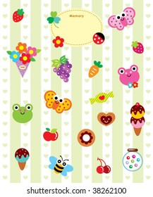 cutie garden sticker in green