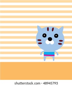 cutie kitten greeting