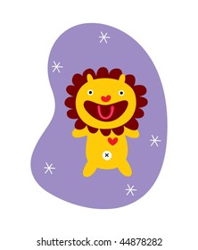 cutie lion doodle