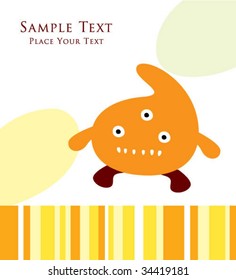 cutie orange monster