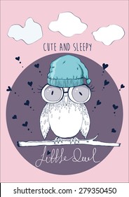 cutie owl vector