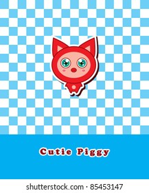 cutie piggy greeting