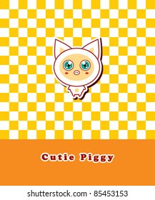 cutie piggy greeting