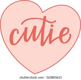 Cutie Pink Conversation Heart