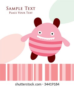cutie pink monster