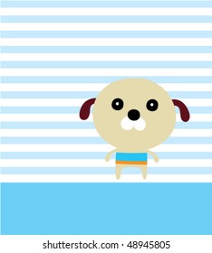 cutie puppy greeting
