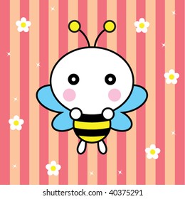 cutie sweet bee greeting