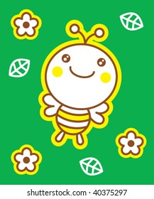 cutie sweet bee greeting