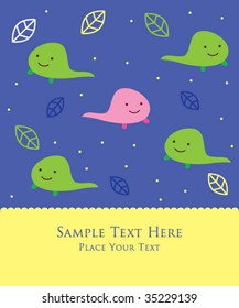 cutie tadpole arrival card